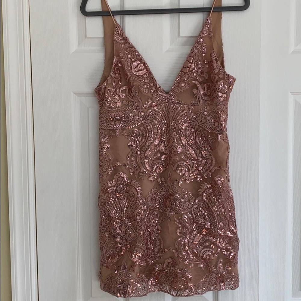 Free People Night Shimmers Sequin Mini Dress